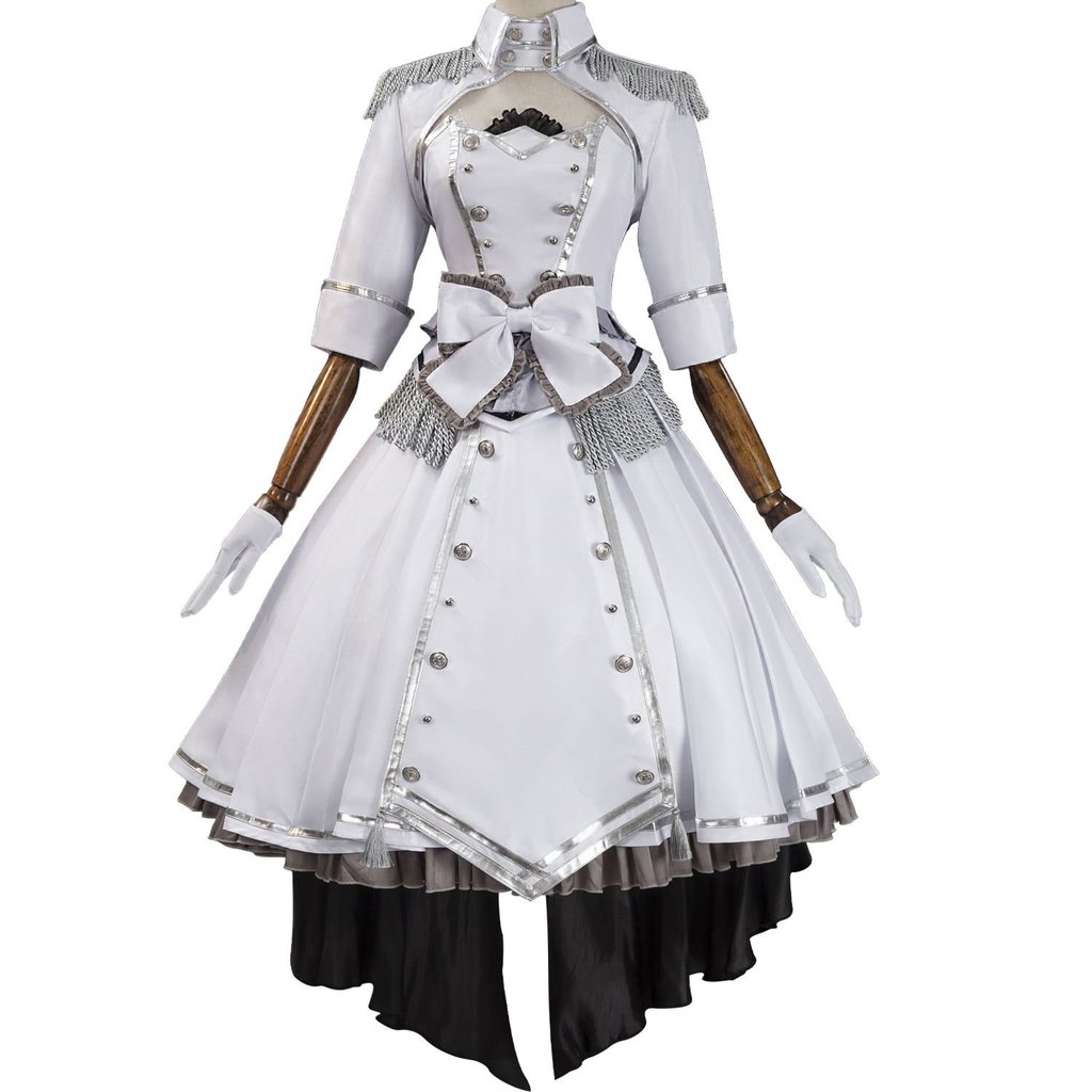 Trang phục cosplay Tokisaki Kurumi Date A Live nữ hoàng trắng game anime