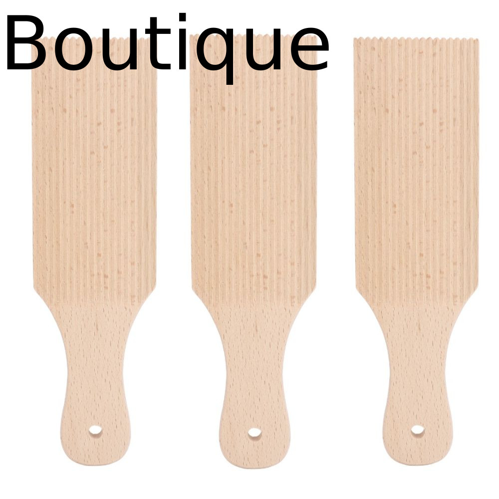 3 Dụng cụ làm, Bề mặt phẳng Dễ dàng làm sạch Bảng Gnocchi, Hình mái chèo bằng gỗ sồi Máy làm Gnocchi
