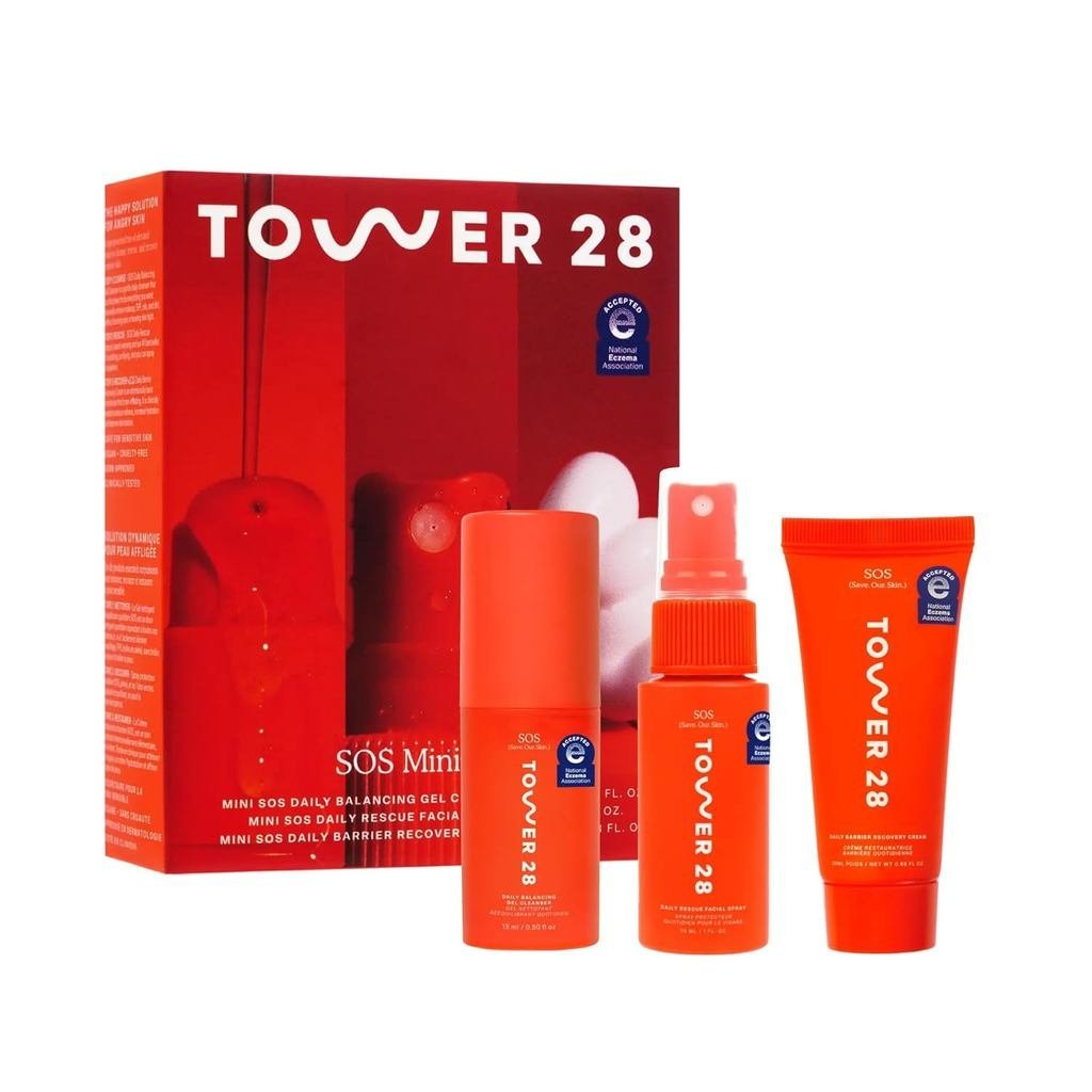 Mặt dưỡng ẩm phục hồi Tower 28 SOS dành cho người nhạy cảm (1,86 oz)