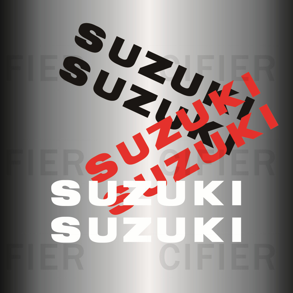 Xe Máy Kawasaki Chữ SUZUKI SUZUKI LOGO Chữ Miếng Dán Phản Quang Chống Thấm Nước Miếng Dán Sửa Đổi Xe