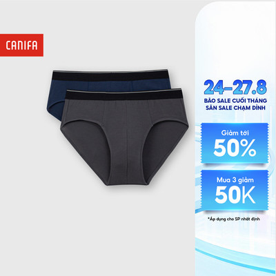 Combo quần sịp tam giác nam CANIFA thoáng khí, thấm hút mồ hôi 8US25A004 FW25
