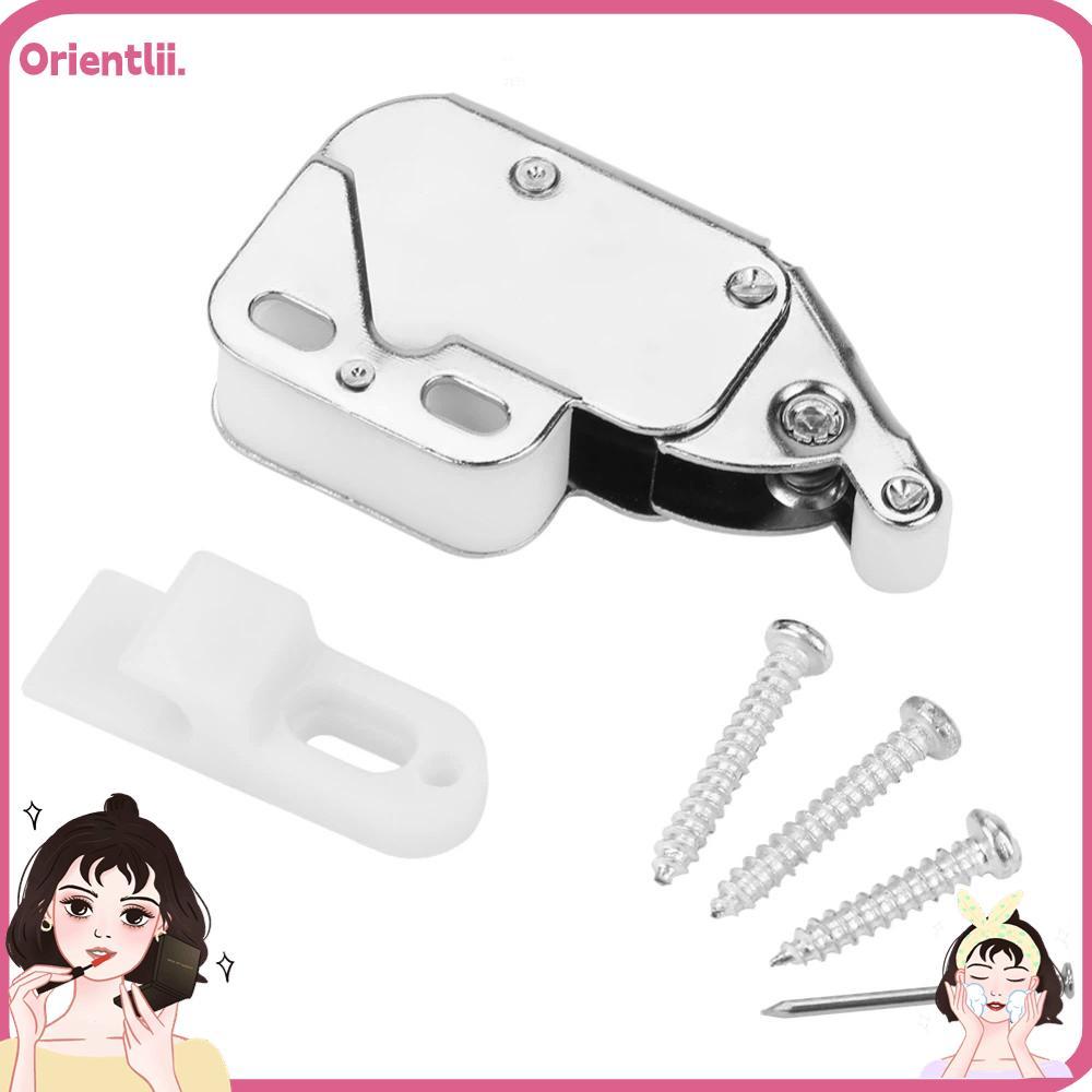 ORIENTTTK 4 Chốt Cửa Tủ, Tự Động Lò Xo Chụp Cảm Ứng Phát Hành Tủ Cửa Bắt, Đẩy Để Mở / Bấm Mở Đầu Min