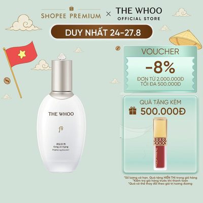 [THE WHOO OFFICIAL] Sữa dưỡng dưỡng sáng da THE WHOO Gong Jin Hyang Brightening Emulsion 110ml