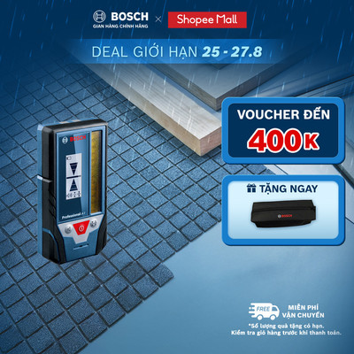 Thiết bị nhận tia laser Bosch LR 7 – Nhận tia xanh & đỏ, độ chính xác cao