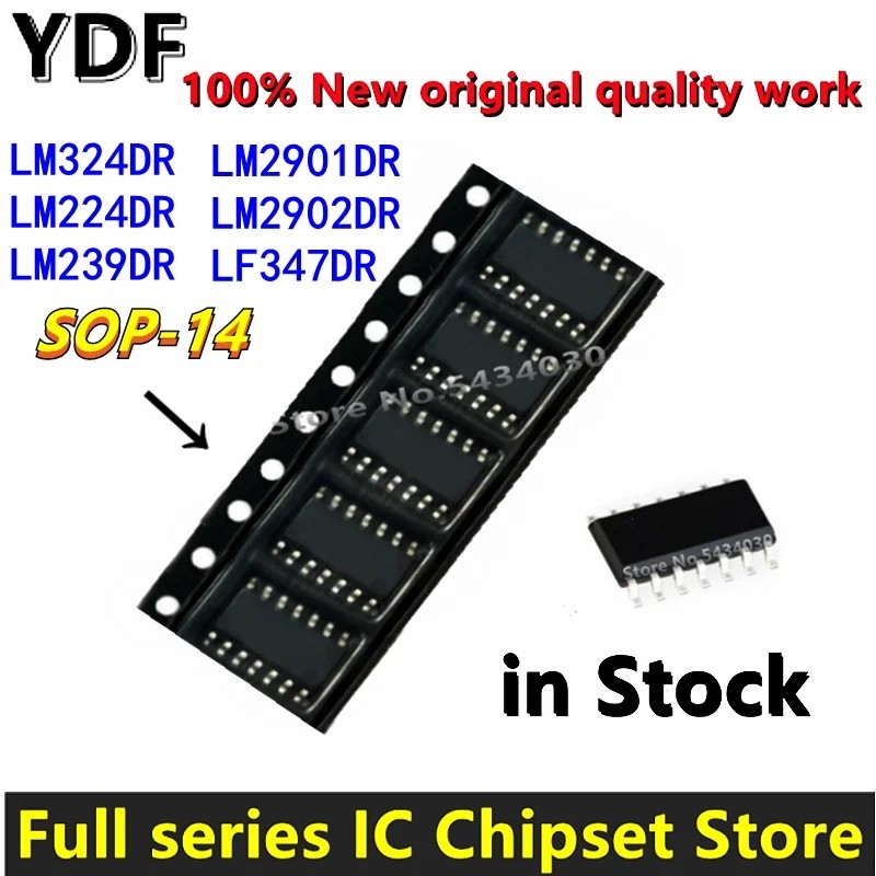 1-5 Chiếc LF347DR LM224DR LM239DR LM2901DR LM2902DR LM324DR LF347 LM224 LM239 LM2901 LM2902 LM324 32