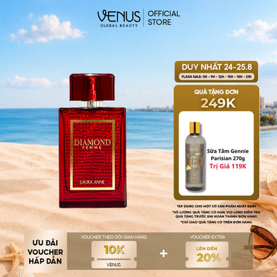 [MUA 1 TẶNG 1] Nước Hoa Nữ Diamond Femme Ruby Red hương sang trọng, quyến rũ 45ml