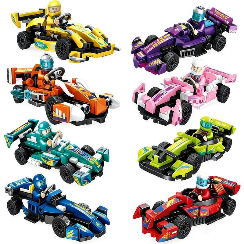 Fast Racing Car Assembled Model Building Blocks Children's Educational Assembly Toys rE4L