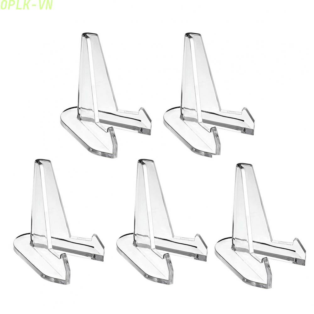 Sturdy Acrylic Triangle Coin Holder Stand Set of 5 for Exhibiting Medals