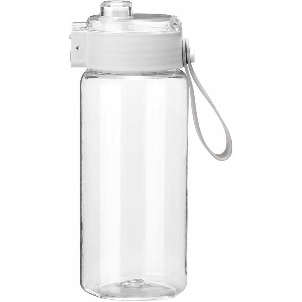 HARFINGTON Water Bottle 19 oz Plastic Leak-Proof Sports Water Bottle with Wide Mouth & Carry Handle 