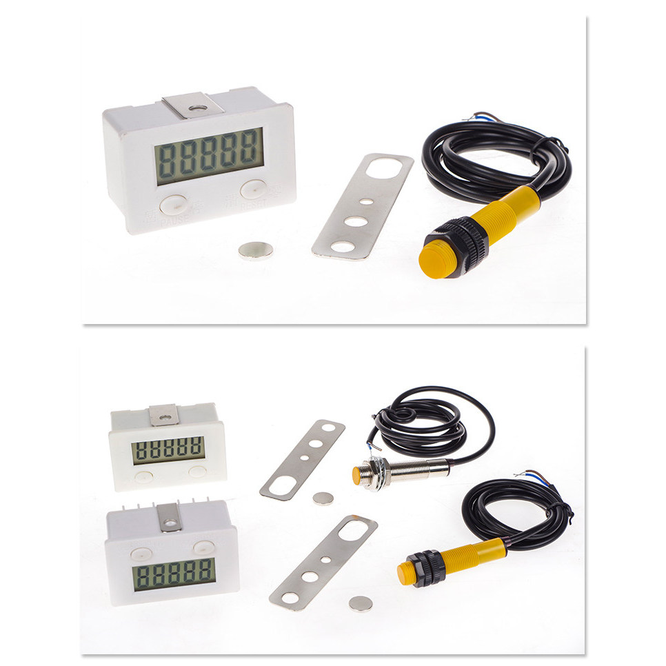 Máy đếm điện tử Punch Counter Punch Counter Cảm ứng từ tính Màn hình kỹ thuật số Bộ đếm điện tử Điện