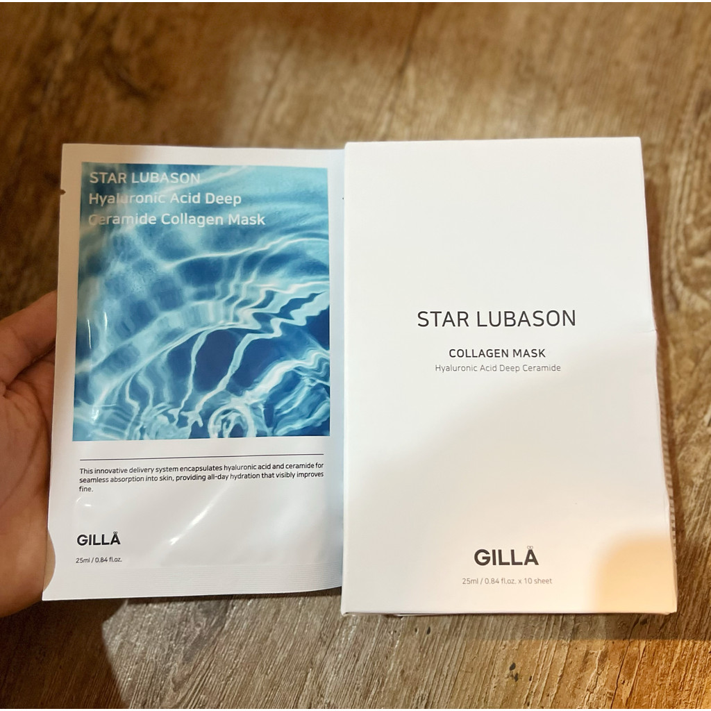 Mặt nạ dưỡng ẩm GILLA GILLA Hàn Quốc Hàn Quốc 10 Cái / hộp Starlubason Starlubason Collagen Dưỡng ẩm