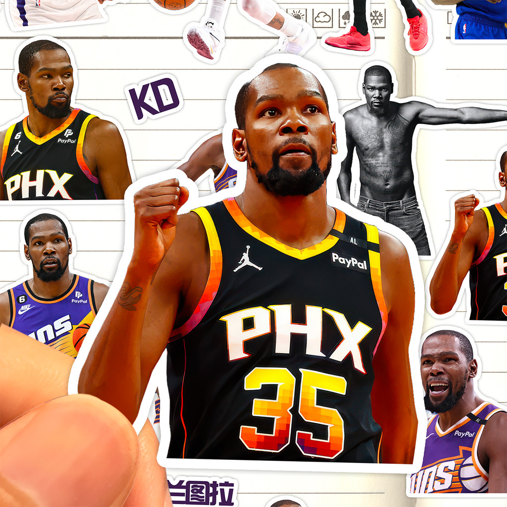 Kevin Durant Sticker HD Chống Thấm Nước Đội Chống Nắng Chuyên Nghiệp Vận Động Viên Bóng Rổ Kevin Dur