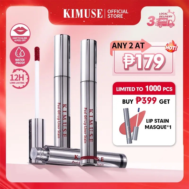 [3 Cái Giá 259 Pesos] KIMUSE Lip Liner Nhuộm Lipstick 12 Giờ Lâu Dài Chống Thấm Nước Màu Cao Kết Xuấ