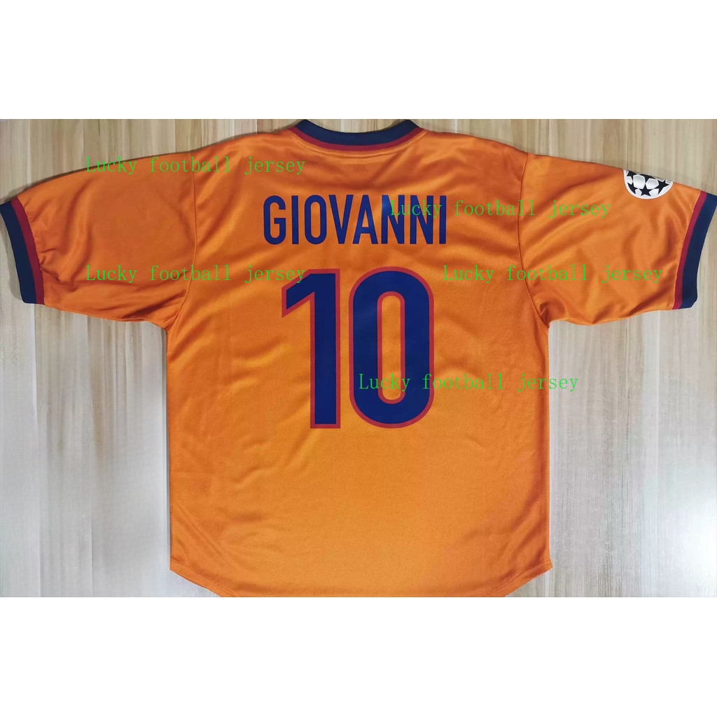 1998 / 99 Barcelona 3RD Áo bóng đá ngắn tay cổ điển AAA + Áo sơ mi thể thao khô nhanh