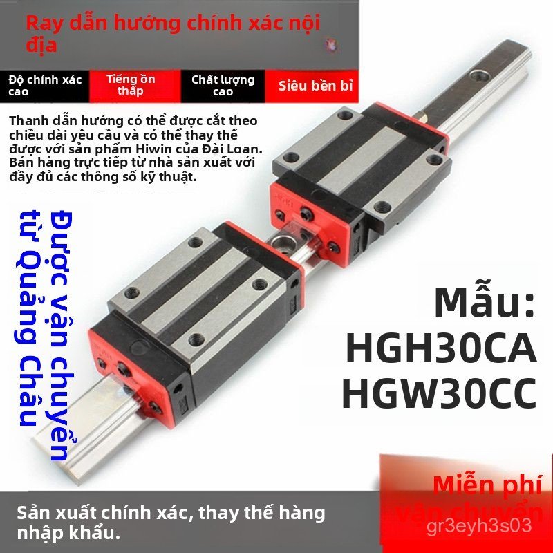 Con trượt chính xác HGH30CA HGW30CC, ray dẫn hướng HGR30, thay thế ray HIWIN, chịu tải nặng bán chạy