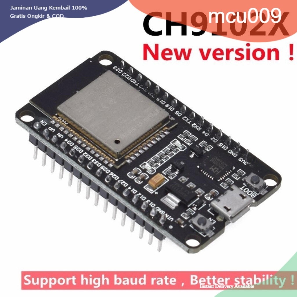 065 ESP32 Micro USB CH9102X WiFi+ Bluetooth Lõi Kép ESP32- ESP-WROOM-32 30pin