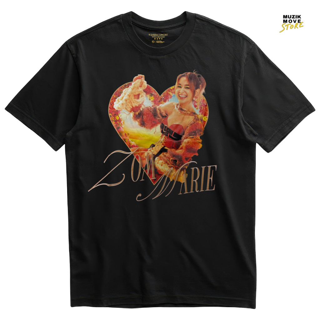 Áo thun 4QUEENS ZOMMARIE-Đen S-5XL
