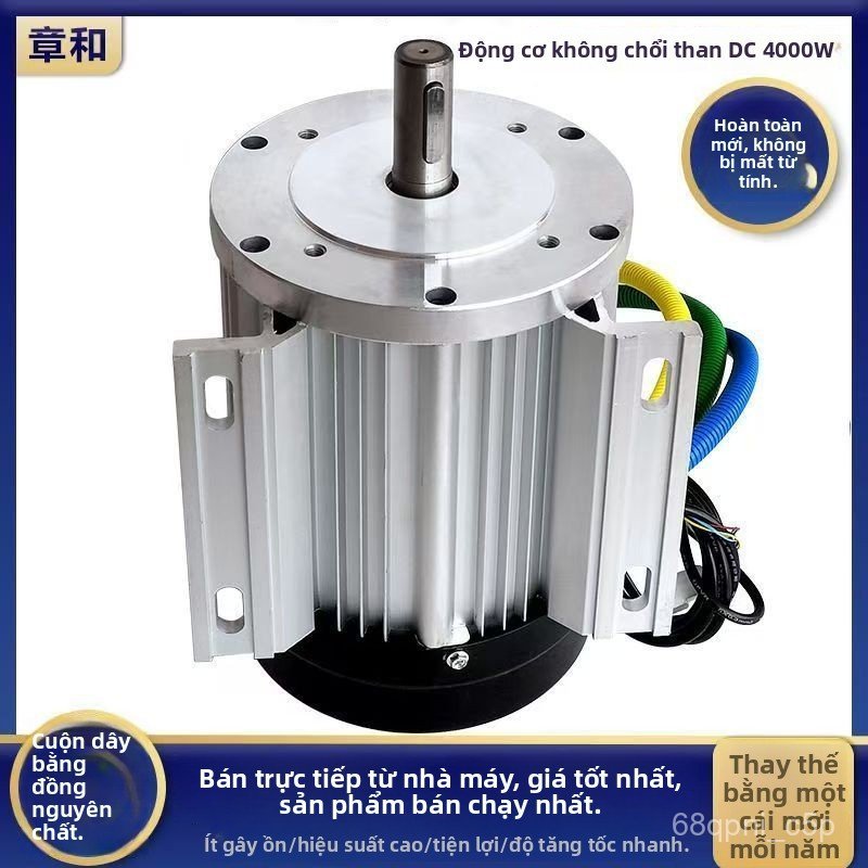 Motor DC không chổi than 5000W cho máy bơm máy phát điện thiết bị công nghiệp mạnh mẽ