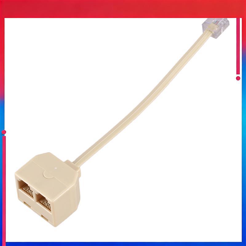 (MỚI) Bộ Chia Điện Thoại RJ11 6P4C 1 Nam Sang 2 Nữ Adapter RJ11 Sang RJ11 Tách Phụ Kiện Điện Thoại