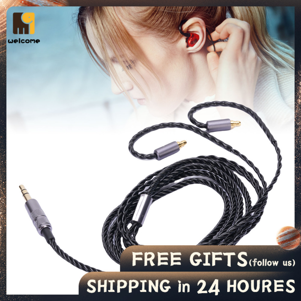 Welcomehome Cáp nối dài tai nghe 3,5 mm Welcomehome Âm thanh Hi Fi Aux Tương thích với Tai nghe IE10