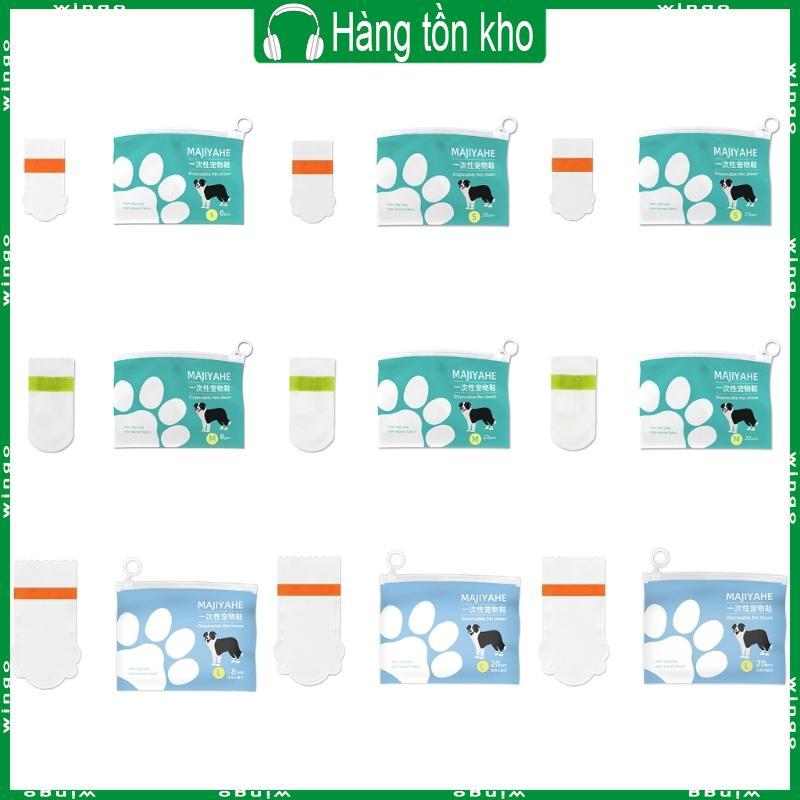 Giày CHIẾN THẮNG Cho Chó Dùng Một Lần Booties Bảo Vệ Giày Booties Mềm Hàng Ngày Cho Chó Con