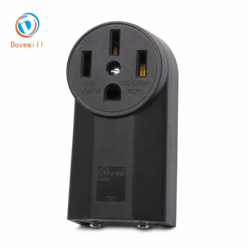 NEMA 14-50R Receptacle 50-Amp NEMA 14-50R Ổ cắm công suất 50A hạng nặng cho chủ sở hữu RV, thợ hàn, 
