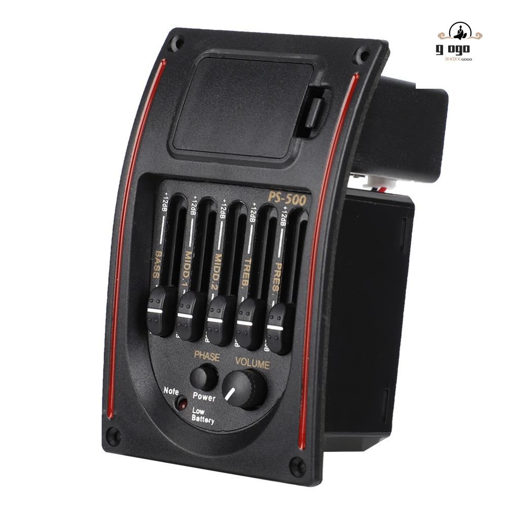 GOGOU ​Pickup đàn Guitar Acoustic, ​Màn hình LCD​ EQ PS-500 ​Đàn Guitar Preamp EQ​, ​Cho Đàn Guitar 