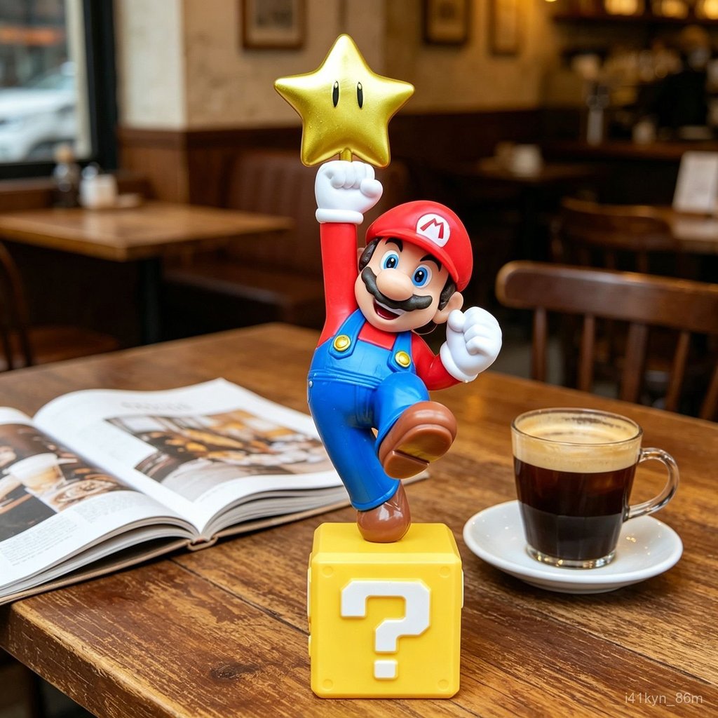 Mô hình Super Mario, đồ chơi game, tượng Mario và Luigi, mô hình trẻ em, đồ trang trí, quà tặng anim