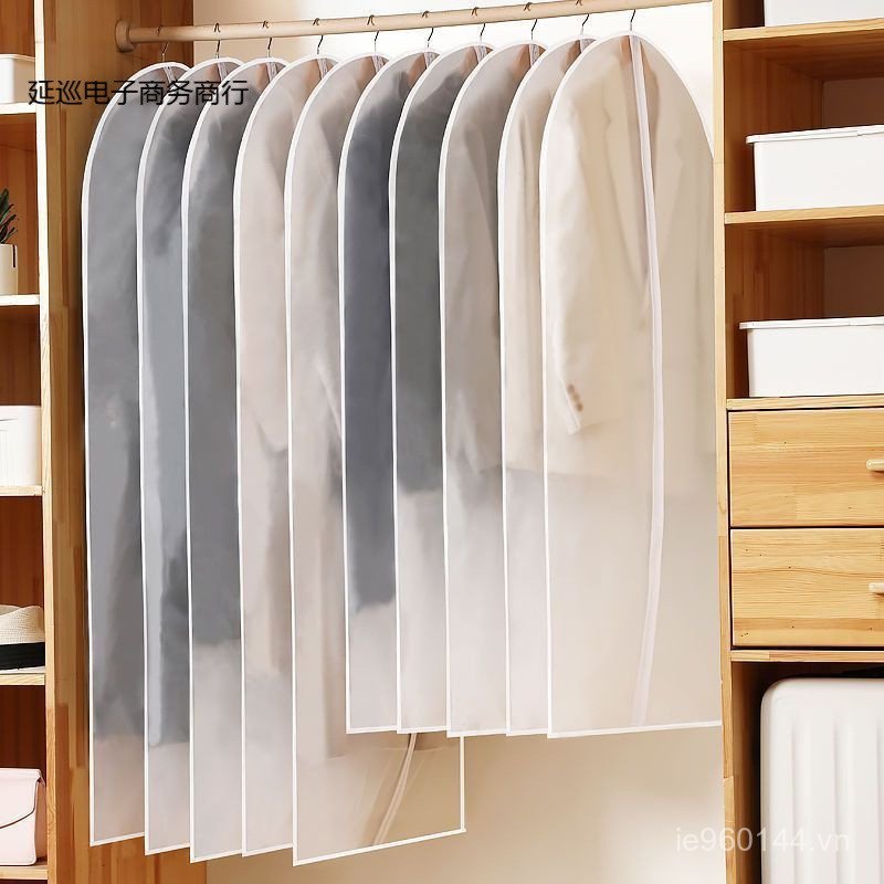 Bụi Túi Bụi Vỏ Áo Khoác Túi Bảo Quản Bụi Che Quần Áo Treo Túi Xuống Áo Quần Áo Trong Suốt JUBE