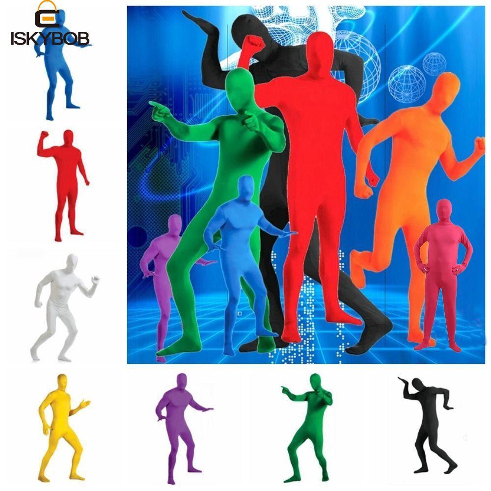 Fuzou Bộ Áo Liền Quần Spandex Ôm Dáng Nhiều Màu Sắc Cá Tính Cho Trẻ Em Người Lớn Zentai