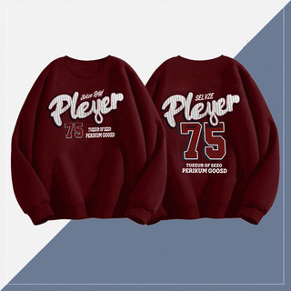  Áo sweater nỉ nam đỏ mận thu đông form rộng vintage áo khoác boy phố Beeyanbuy local brand 