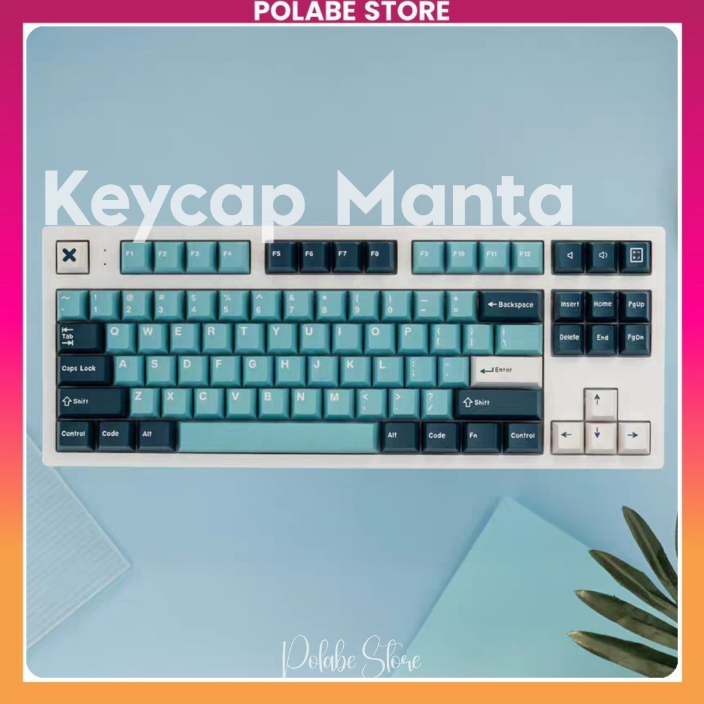 Keycap Manta CMK Keycap Aifei Manta xanh cherry profile bàn phím cơ Polabe Commerce