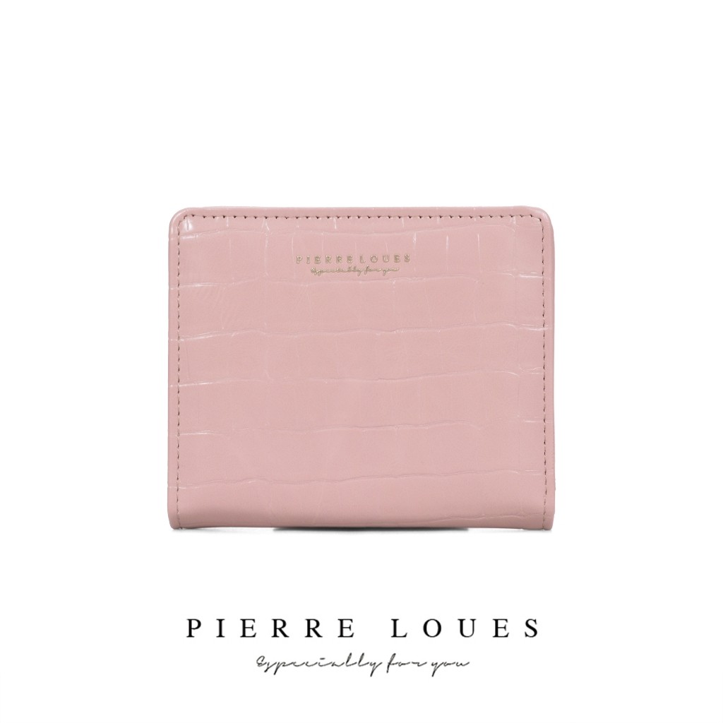 PIERRE LOUES Ví Violleta Ví gấp nhỏ dành cho nữ được làm bằng da cao cấp BAEOS