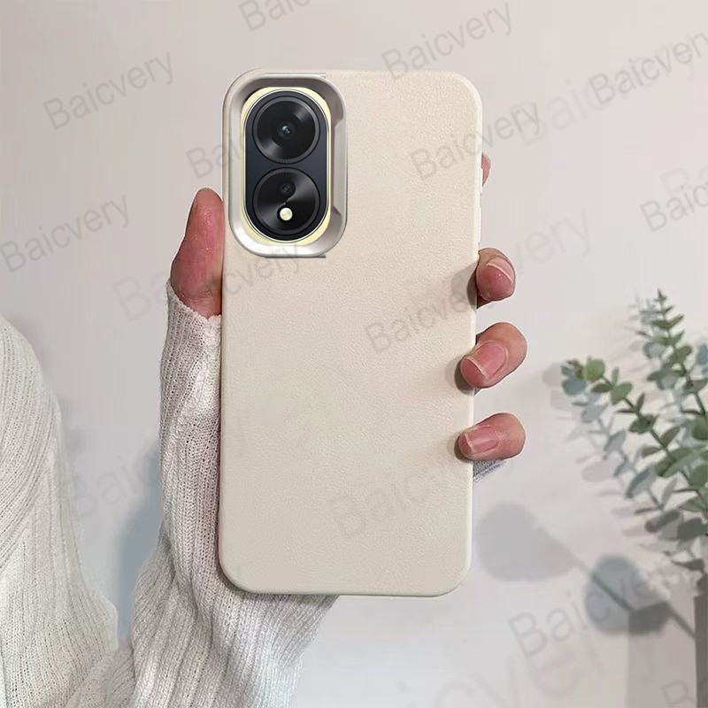 Dành Cho OPPO A38 CPH2579 / A18 CPH2591 Vỏ Bảo Vệ Mặt Sau Màu Trơn