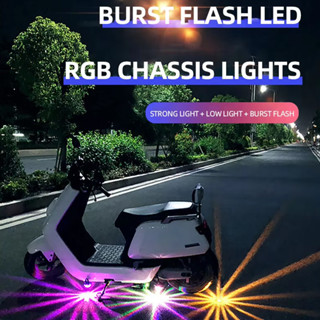  iuggyit Đèn Led gầm xe máy Đèn Led 12V trang trí xe máy   giá 1 chiếc   