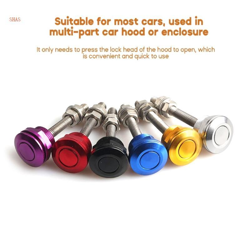 22mm Quick Release Lock Latch Bumper License Plate Lock Clip Push Button Durable