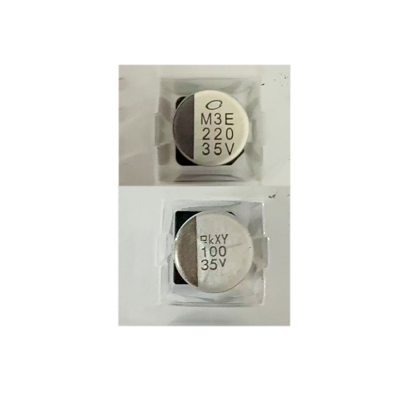 [10 CÁI] 35V100UF 50V220UF35V Chip Nhôm Điện Phân Tụ P0748 Hộp Số Bảng Máy Tính Dễ Dàng Nhập Khẩu