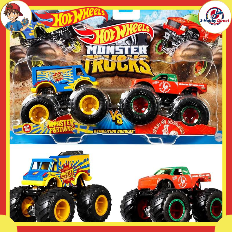 MATTEL HOT WHEELS Mattel Hot Wheels Monster Truck 2-Pack [Parallel Import]