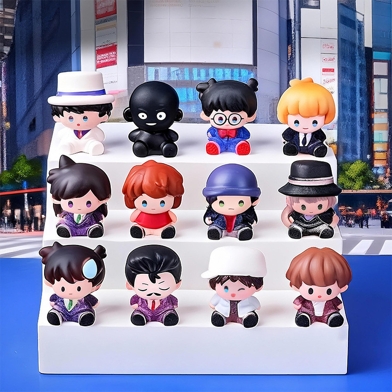 12 Chiếc Mini Detective Group 3D Nhựa Quyến Rũ Cho DIY (4-338)