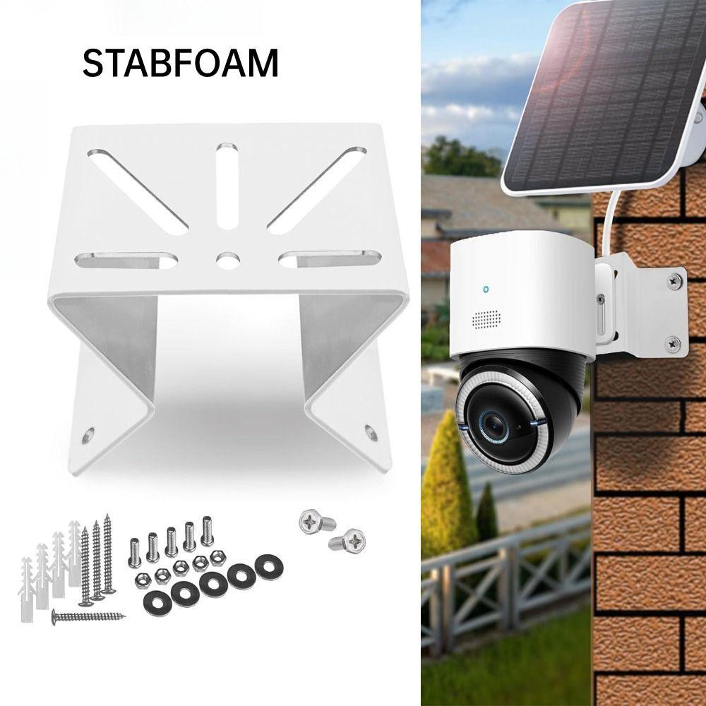 Gắn góc STABFOAM, Giá treo tường ngoài trời treo tường màu trắng, Hỗ trợ camera kim loại cho camera 