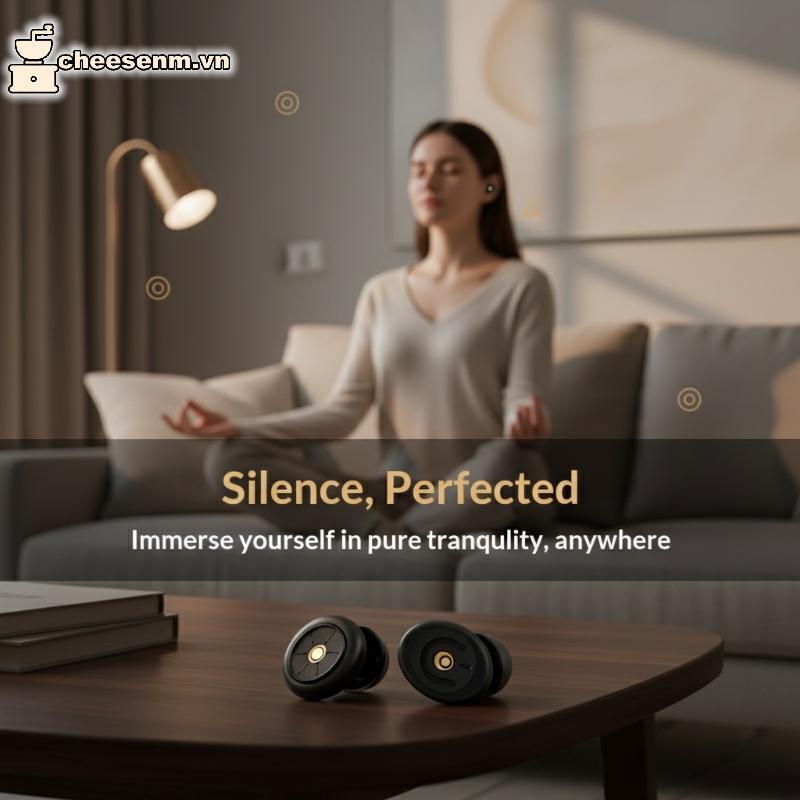 Cheenm Ngủ Khử Tiếng Ồn Tai Cắm 50dB Cách Âm Mạnh Cho Ký Túc Xá Gia Đình Du Lịch VN