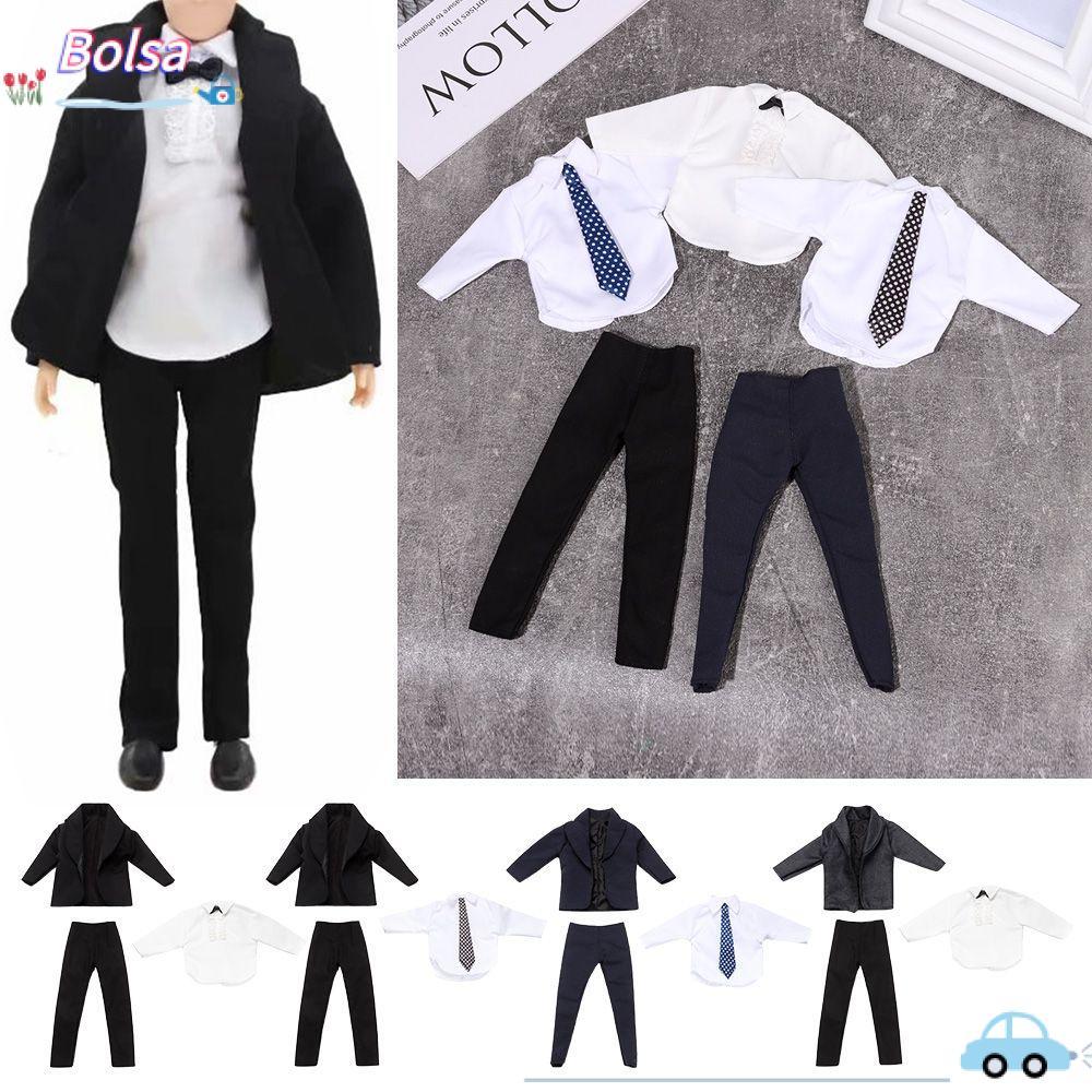 BOLSA 11 Bộ 1 / 6 Quần Áo Búp Bê Nam, Đẹp Trai Hàng Ngày Phù Hợp Với Áo Sơ Mi Quần, 6 Phong Cách Nam