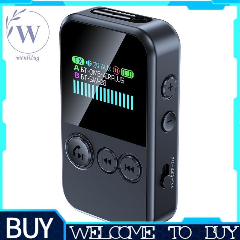 Bộ chuyển đổi không dây CLIP-on Bộ thu phát âm thanh Bluetooth 6.0, Luồng kép AUX TF 3,5mm cho TV PC