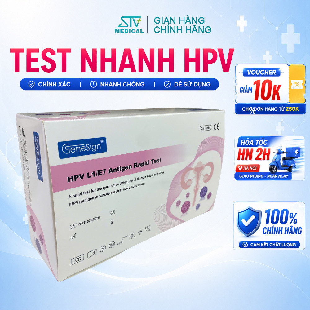 Xét Nghiệm HPV Tại Nhà Genesign - Bộ Test HPV Tự Lấy Mẫu Chính Hãng