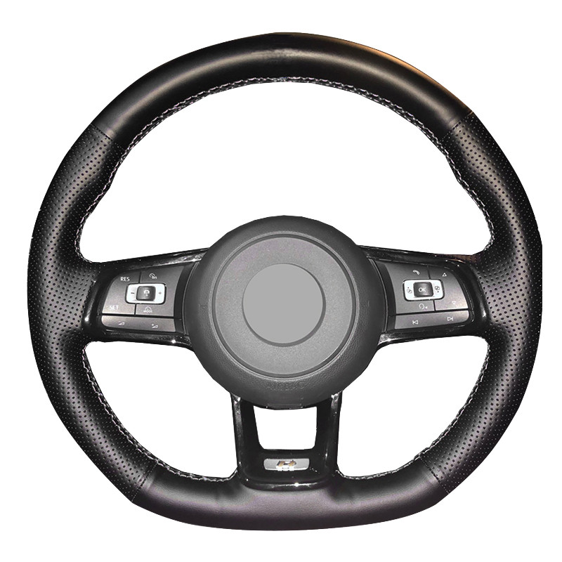 Cao Cấp May Microfiber Da Vô Lăng Ô Tô Dành Cho Xe Volkswagen VW Golf7 GTI GolfR MK7 VW Polo GTI Sci