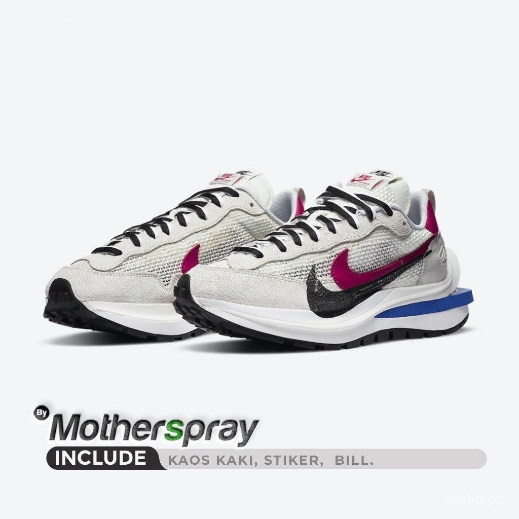 Sacai x VaporWaffs Sail Light Bone Game Royal Sport Fuchsia CV1363-100