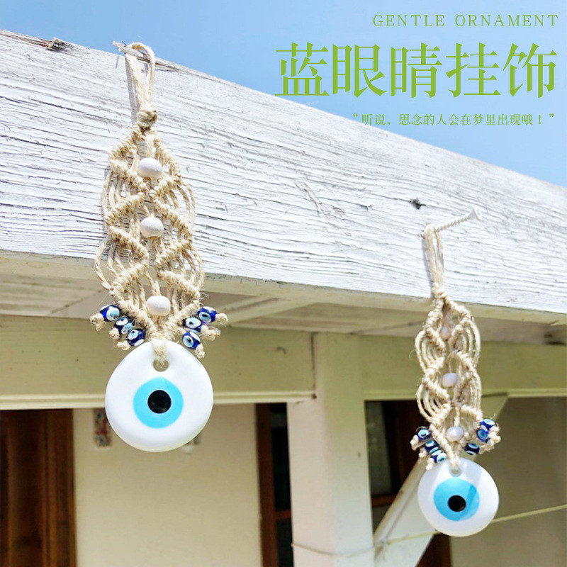 Preferred#Turkish Blue Eye Devil's Eye Pendant European and American style accessories Wall decorati