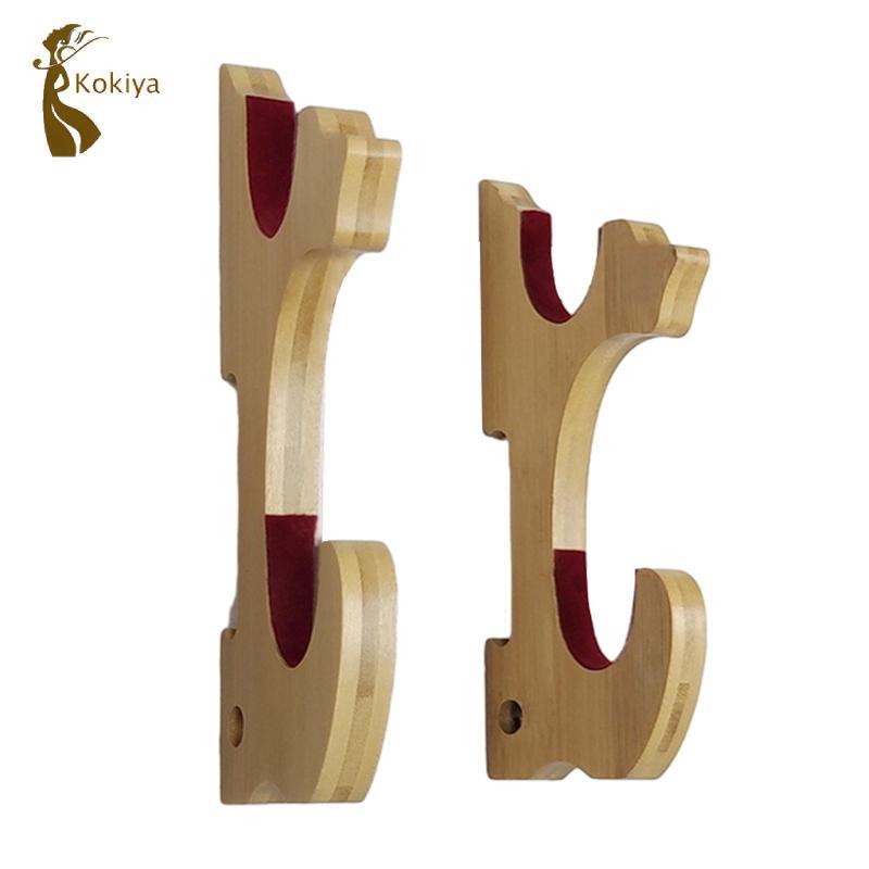 2 Miếng Thanh Kiếm Hiển Thị Đứng Treo Tường Thanh Kiếm Tre Đa Năng Nhung Đệm Móc Thích Hợp Cho Cospl