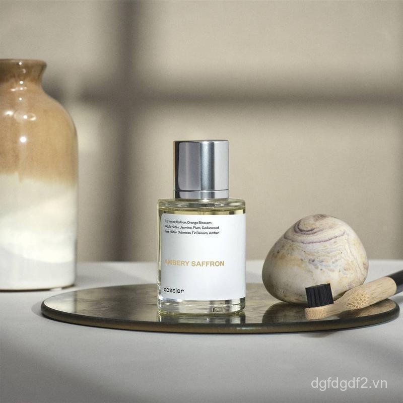 Ambery Saffron, Dossier, Nước hoa trung tính, Eau de Parfum, 50ml-100ml-150ml, Saffron, Oakmo 90EL
