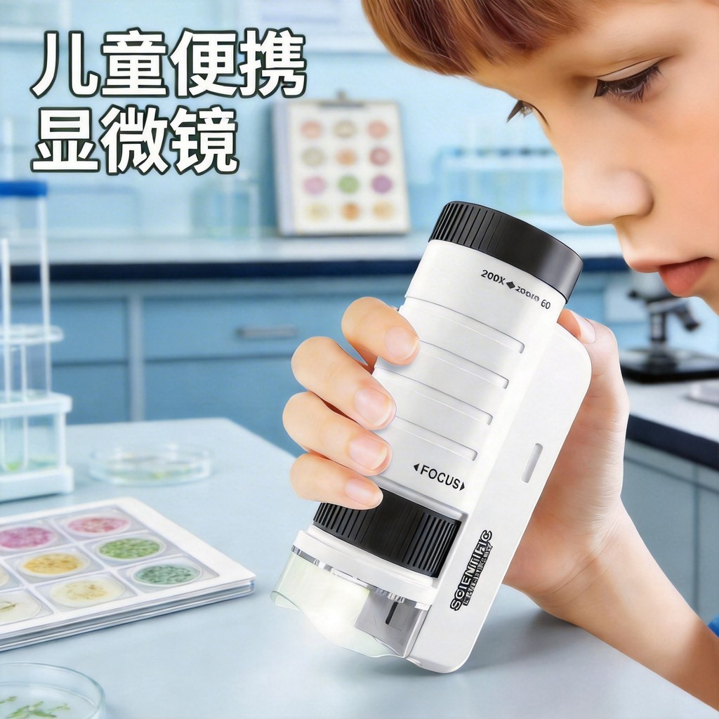 Preferred#The portable handheld microscope for children and the science experiment kit for primary s